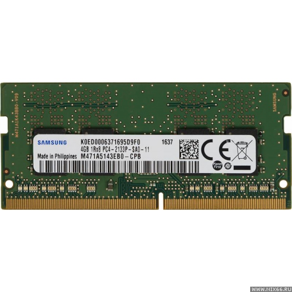 Ram Samsung 8GB DDR4 Bus 2133MHz SoDIMM 1.2V (M471A1K43BB0-CPBD0)